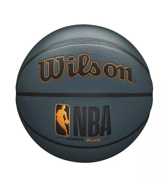 Wilson NBA Forge Plus Dark Grey High-Performance Pro Seam Basketball out/indoor
