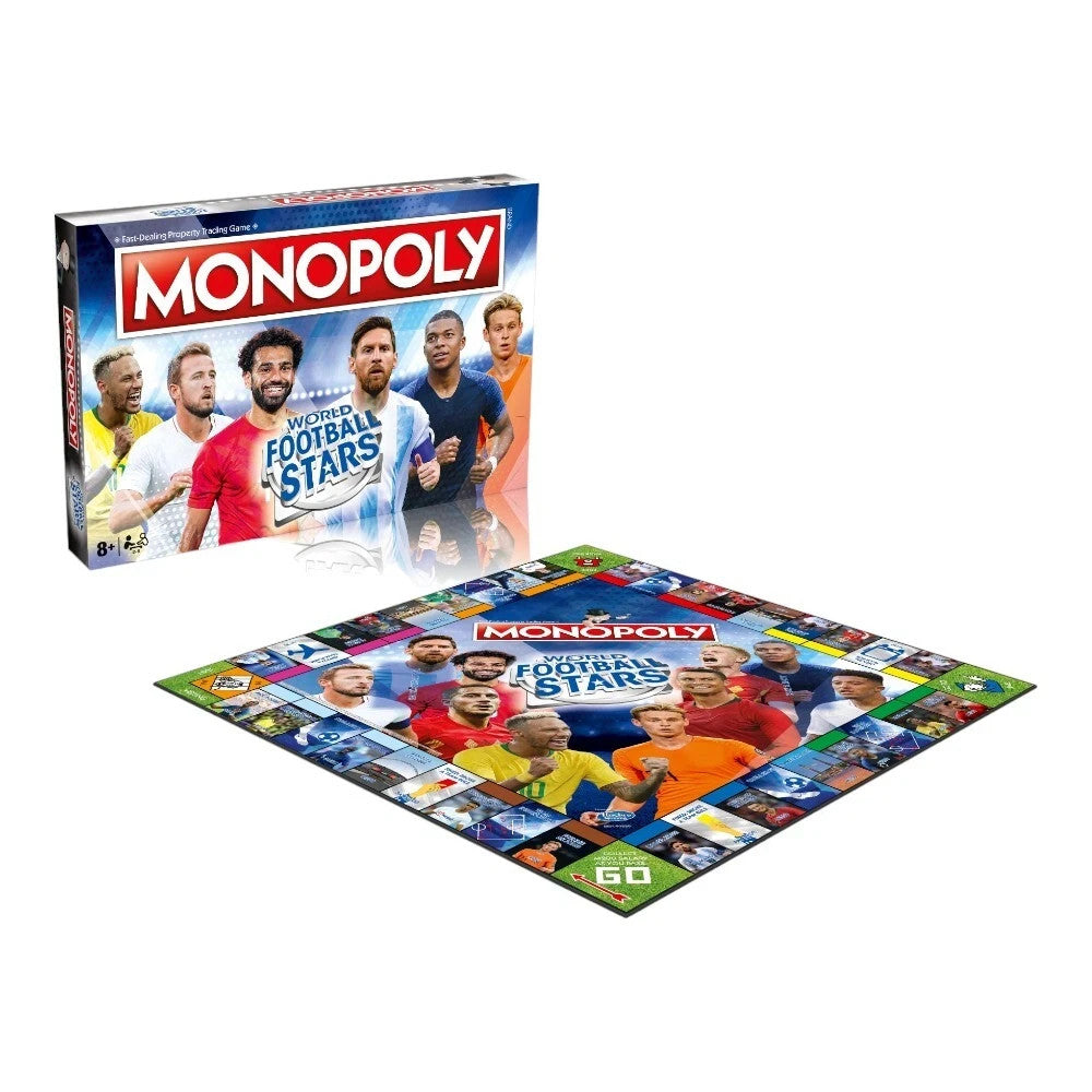 Monopoly World Football Stars Edition Board Game Soccer Lionel Messi Salah