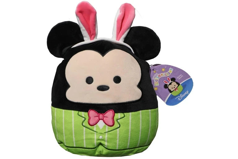 Squishmallows Easter Disney Mickey Mouse with Bunny Ears 8 inch Plush NEW