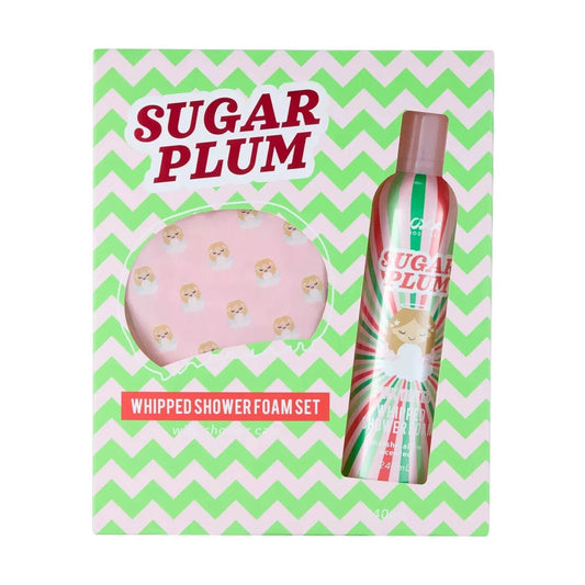 OXX Bodycare Sugar Plum - Whipped Shower Foam Set with Angel Shower Cap