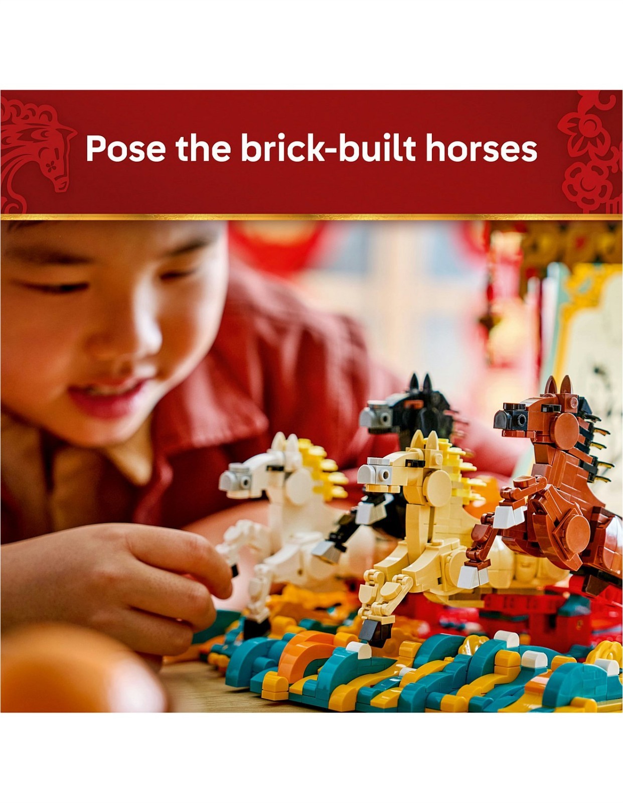LEGO 80119 Galloping Horses Canvas  Lunar New Year CNY Year of Horse New AU