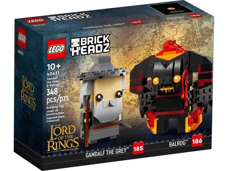 LEGO 40631 The Lord of the Rings Brickheadz Gandalf the Grey & Balrog