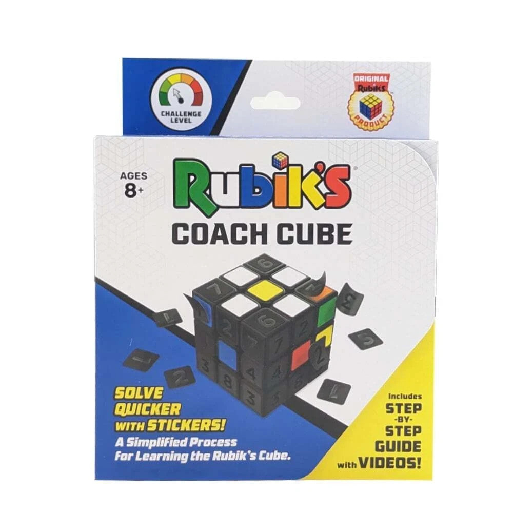 Genuine Rubik's Coach Cube Learn to Solve Official Tutorial Guide