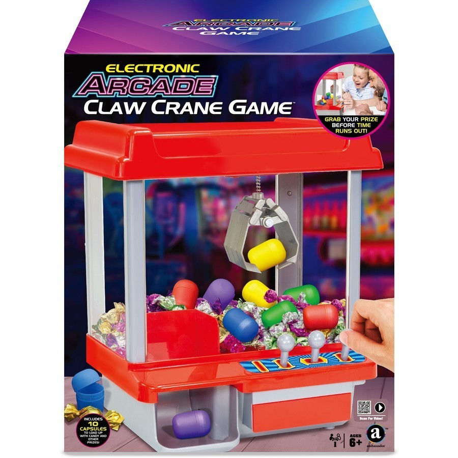 Carnival Style Vending Arcade Claw Candy Grabber Prize Machine Game Kids Toy