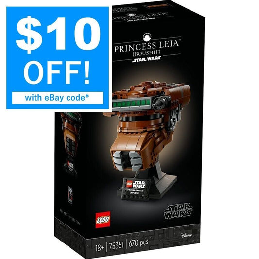 LEGO 75351 Star Wars Princess Leia (Boushh) Helmet - BRAND NEW SEALED