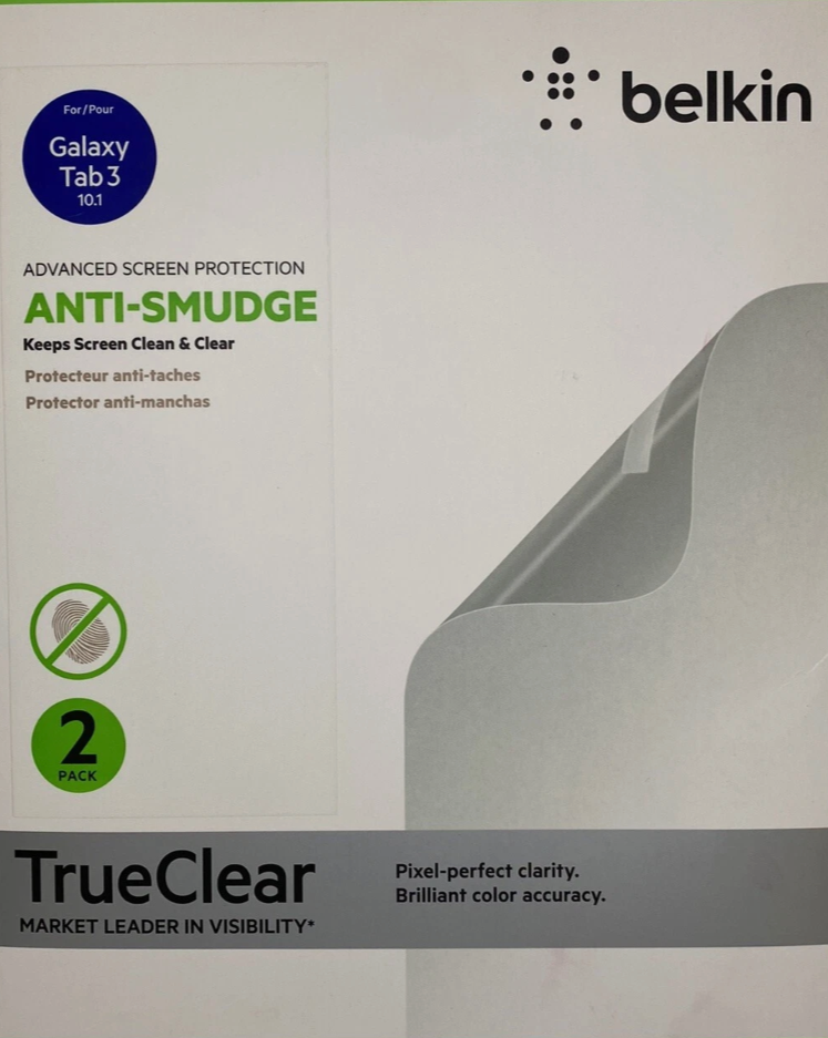Belkin True Clear Transparent Screen Protection Galaxy Tab 3 10.1 2 Pack