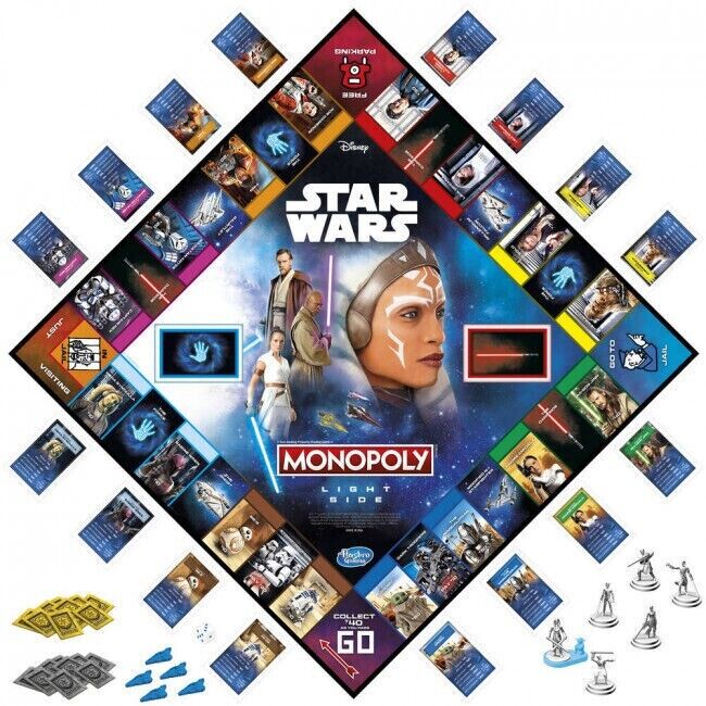 Hasbro Monopoly Star Wars Light Side Edition Board Game Disney 8+ 2-6 Player