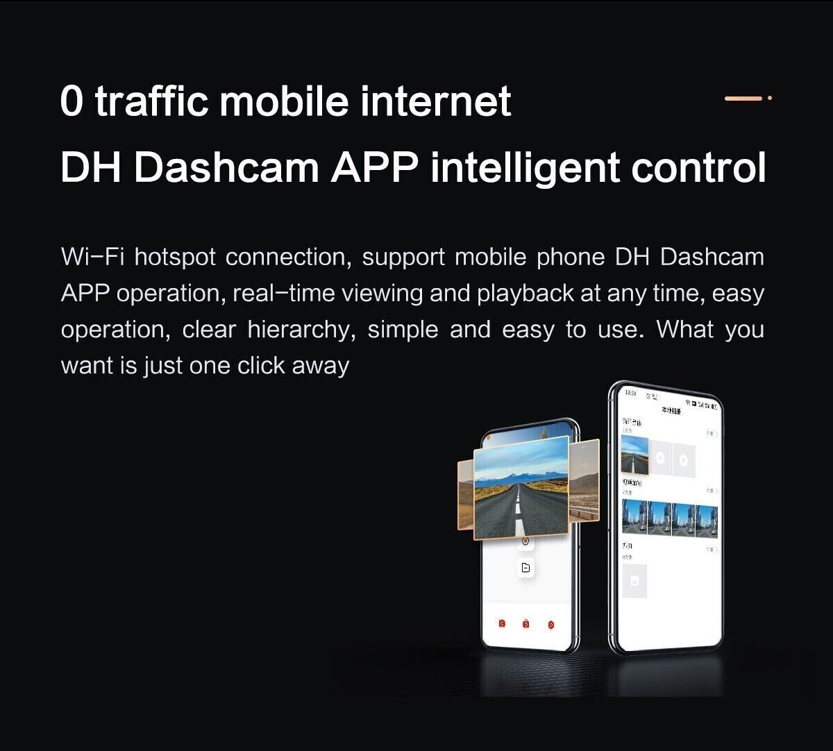 Dahua S5 4K Dash Cam UHD 3840P × 2160P Car Dash Camera G-Sensor