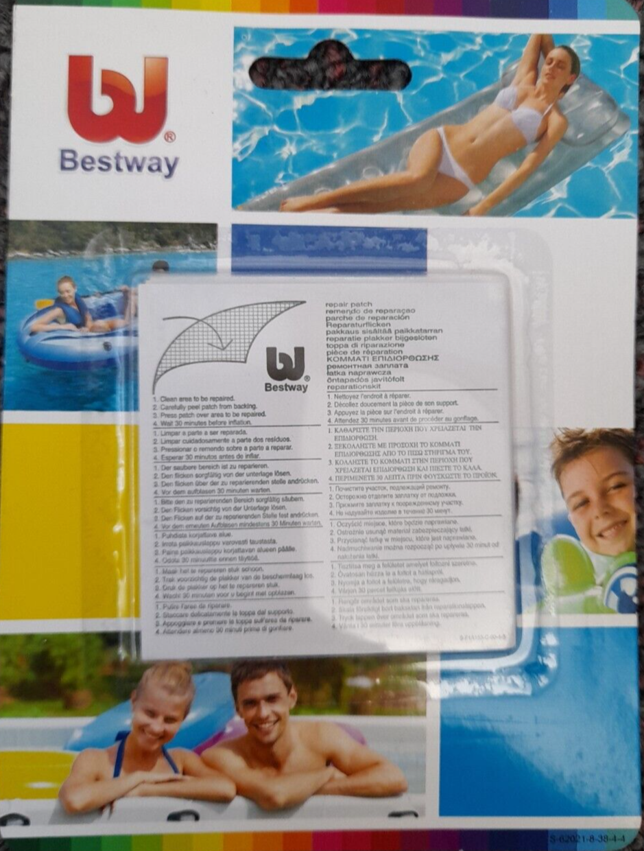 Bestway Repair Patches Underwater Adhesive Repair Stick on Patches