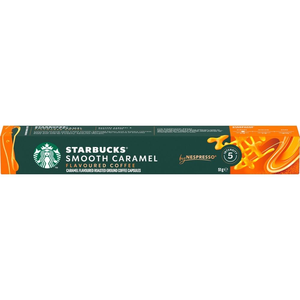 [CLEARANCE] Starbucks Smooth Caramel Roasted Ground Coffee – 120 Capsules Pack