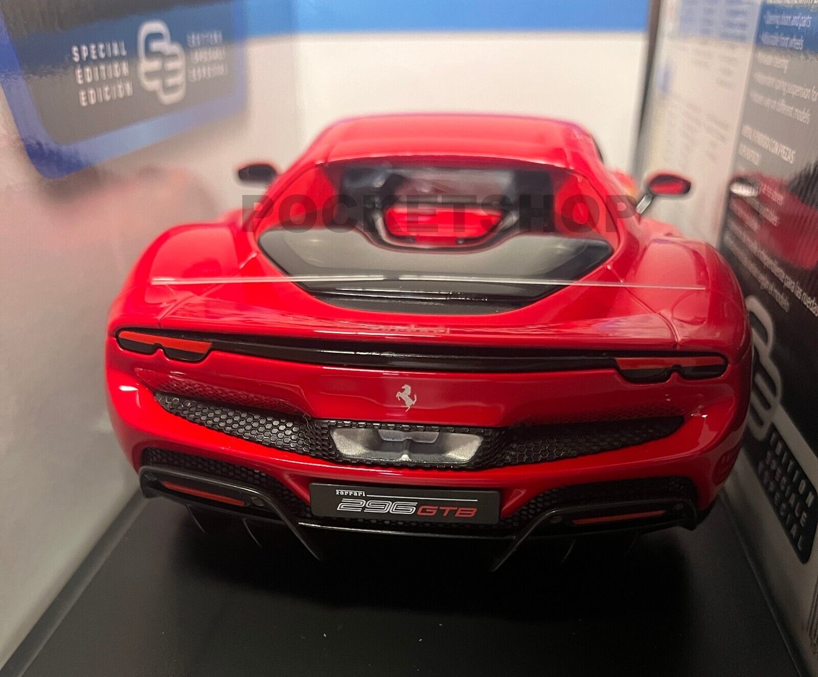 Maisto 2022 Licensed Ferrari 296 GTB 1:18 Red Diecast Model Car