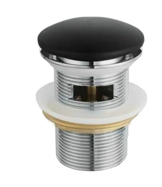 Mondella Matte Black Pop Up 40mm Basin with  Overflow