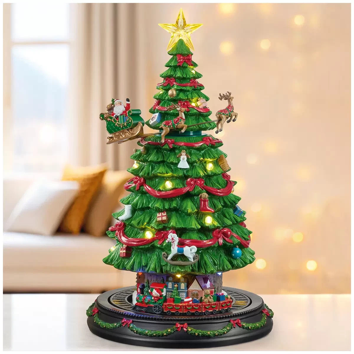 Holiday Christmas Tree with Music and LED Lights - Christmas Tree Unique Design