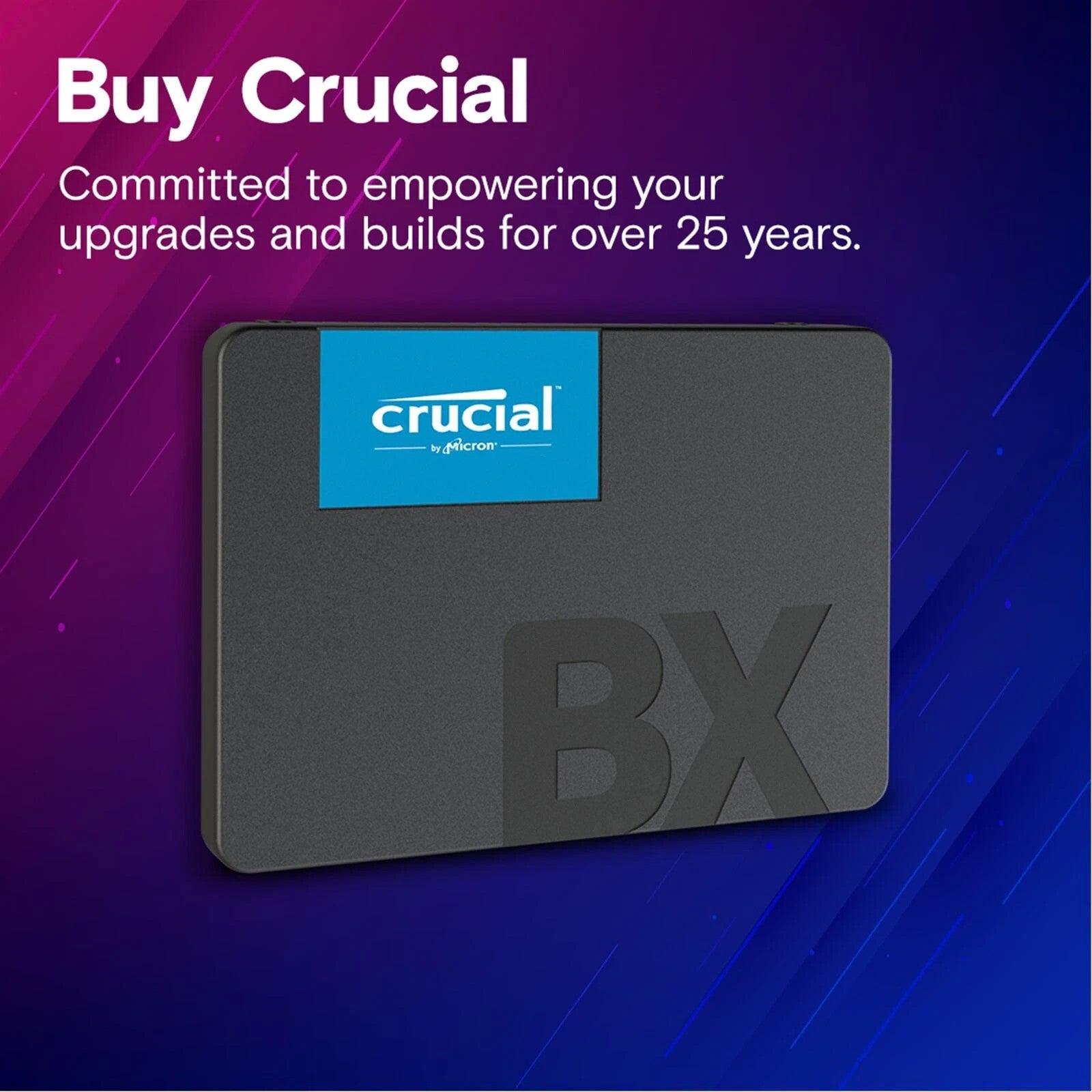 Crucial 1TB SSD BX500 SATA III 6Gb/s 2.5" Internal Solid State Drive CT1000BX500