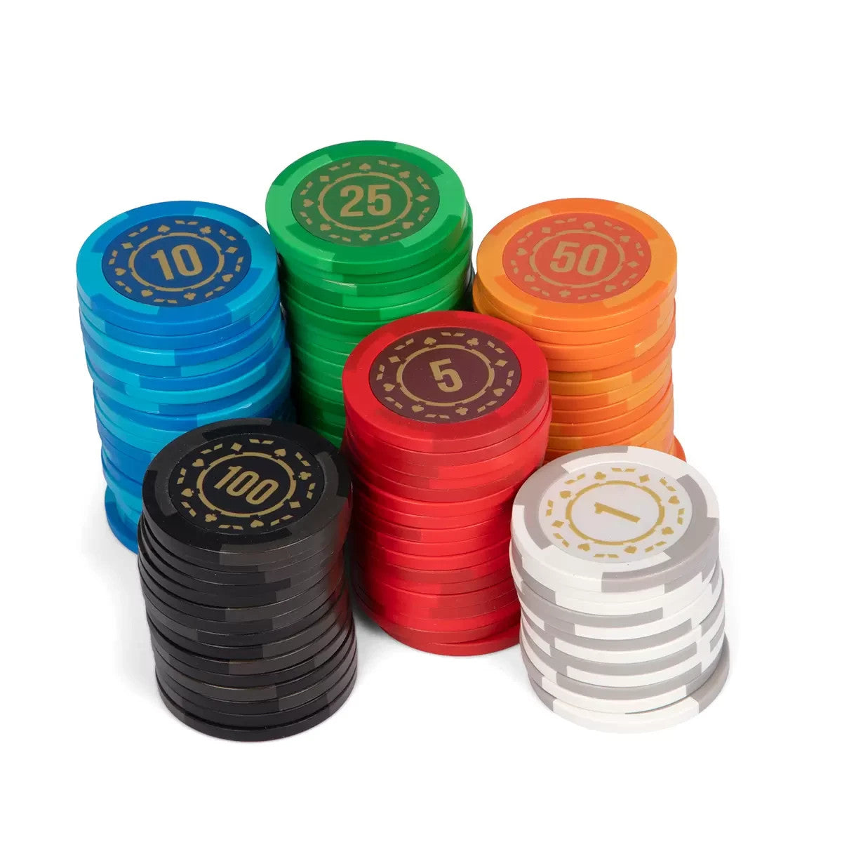 PREMIUM Poker Chip 13.6g Set 400PC TEXAS HOLD'EM Casino Gambling Game Dice Cards