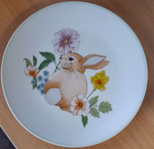 4pcs Easter Bunny Side Plates Dishwasher and Microwave Safe