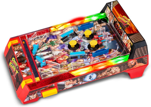 Electronic Arcade Pinball Game Capcom Street Figher 2 Edn Ages 6+ Years