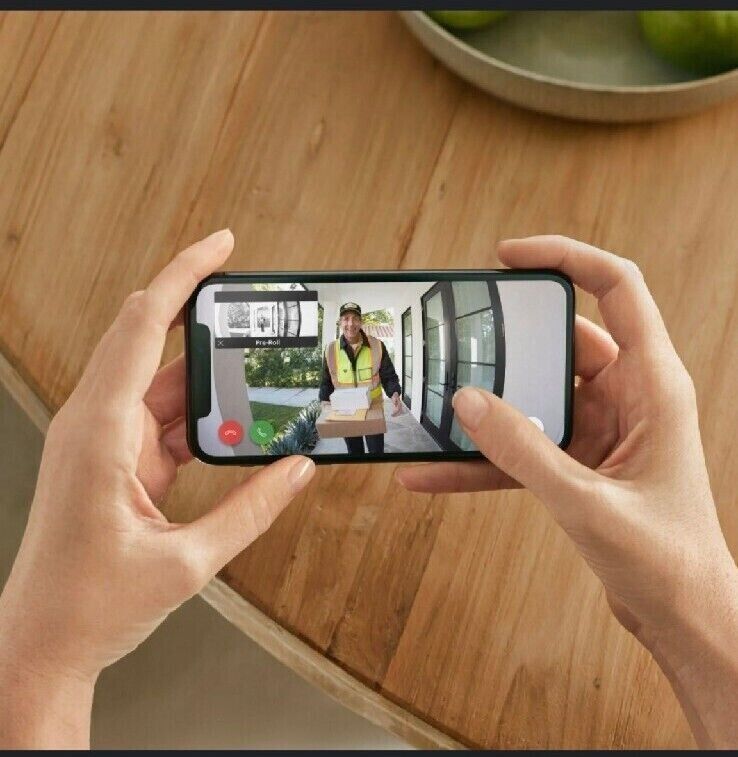 Ring Video Doorbell v2 1080p Wireless Security Camera 2Way Audio Satin Nickel