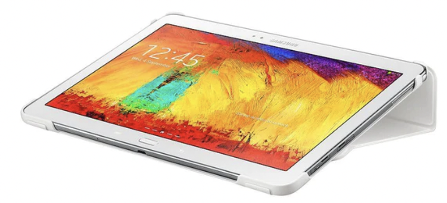 Samsung Galaxy Note 10.1 2014 Edition Book Cover White Brand New