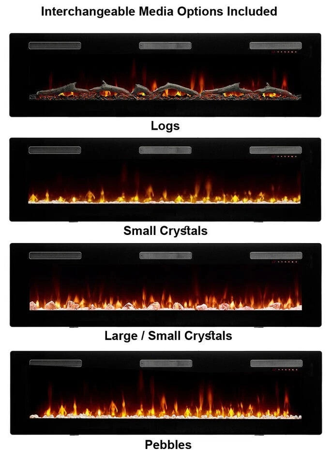 Dimplex 1600W Versa 72" Flame Effect Electric Fireplace Heater DVF1800