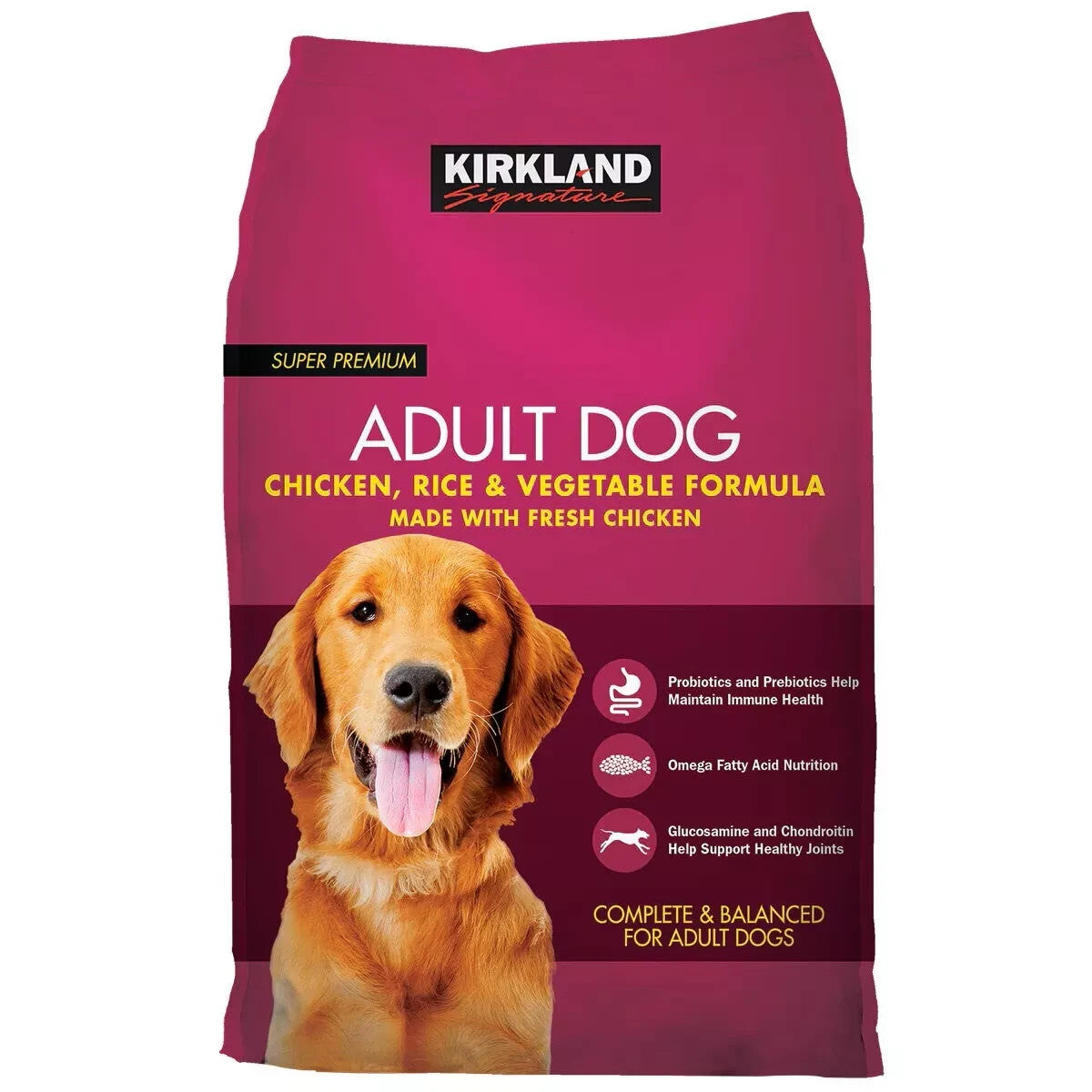 Kirkland Signature Dog Food, Chicken, Rice & Vegetable, 12kg | Premium Dry Food