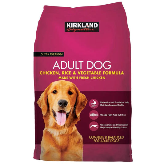 Kirkland Signature Dog Food, Chicken, Rice & Vegetable, 12kg | Premium Dry Food