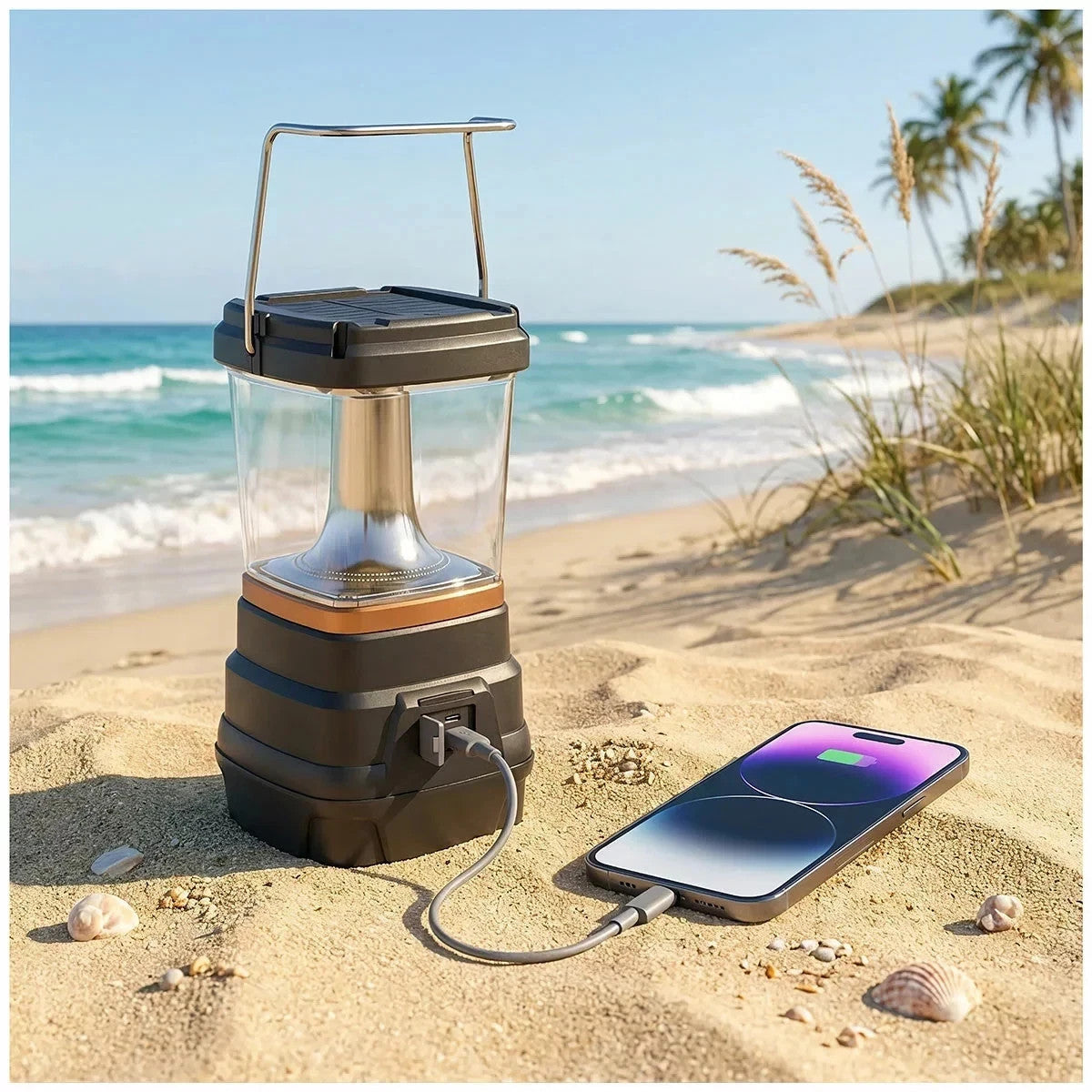 Duracell 5000 Lumen Tri-Powered Lantern Portable Indoor Outdoor 4 Lighting Modes