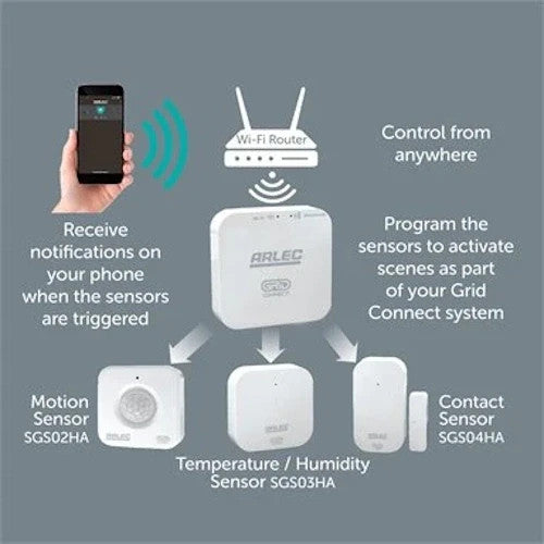 Arlec Grid Connect Smart Home Sensor Kit - SGSP4HA