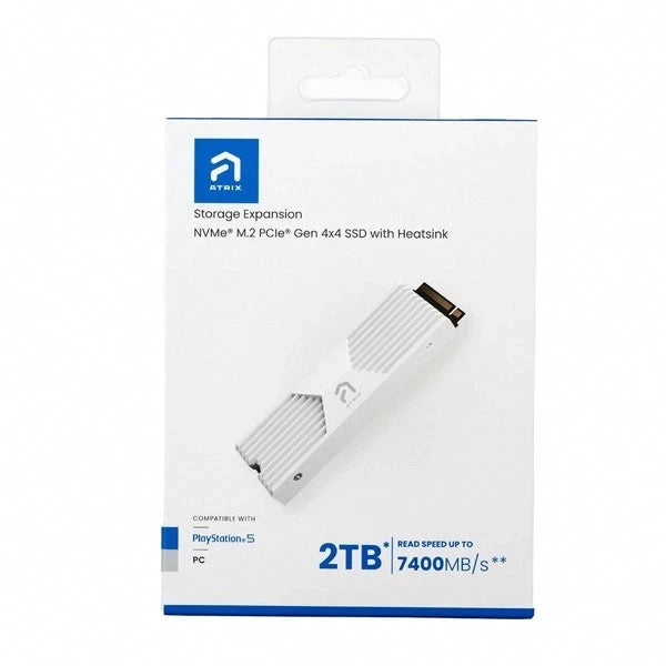 2 TB Atrix NVME Playstation 5 PS5 SSD PCIe Storage Expansion with Heatsink PC