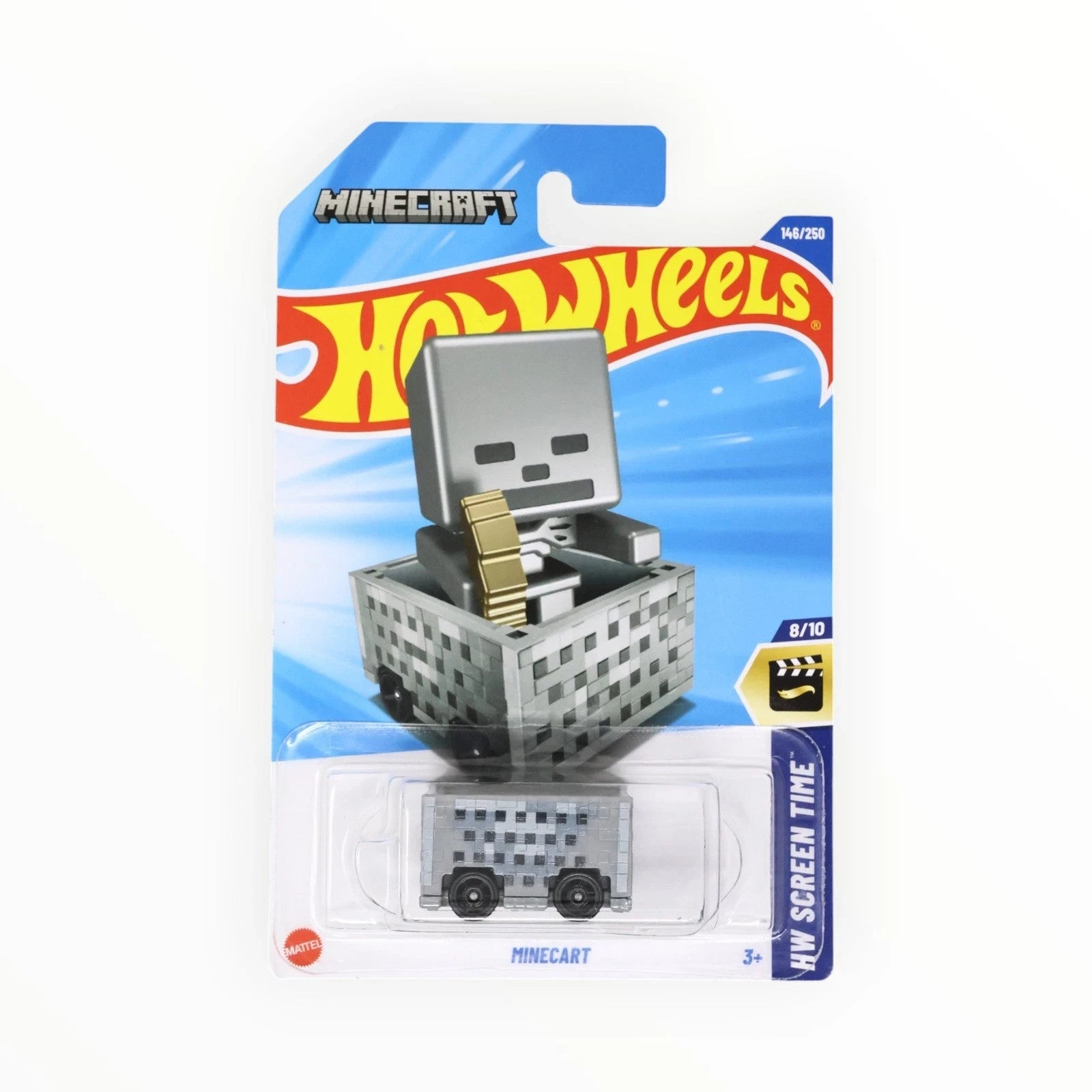 Hot Wheels Minecraft Minecart HW Screen Time 146/250 Brand New Hotwheels