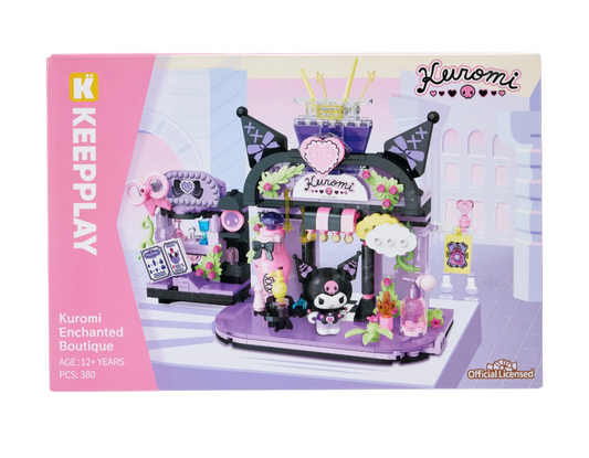 KeepPlay Sanrio Kuromi Enchanted Boutique 380-Piece Building Brick Playset