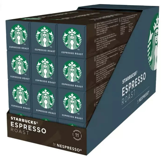120 Pack Starbucks By Nespresso Coffee Capsules Espresso Dark Roast Intensity 11