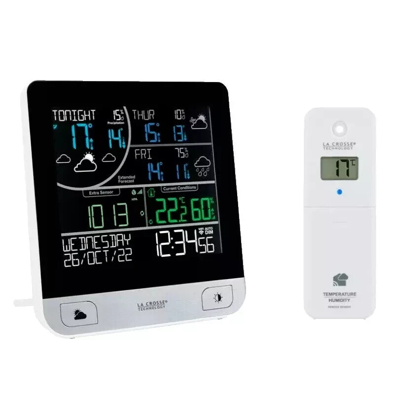 La Crosse Smart Wi-Fi Colour Weather Forecast Station Android iPhone App new