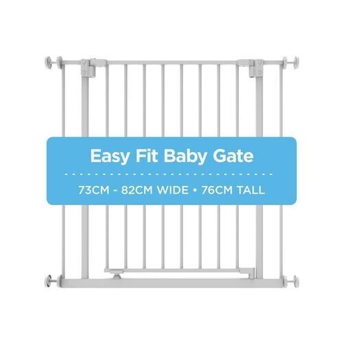 Perma Child Safety 73 - 82cm Warm White Extra Tall Easy Fit Baby Gate