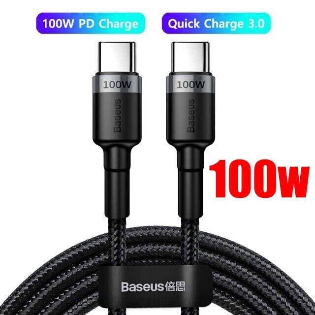 Baseus 100W/60W USB C to Type C  PD Fast Charger Cable For iPhone 15 Samsung