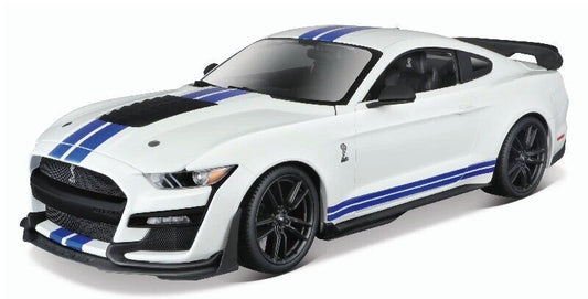 Maisto 1:18 Diecast Special Edition 2020 Mustang Shelby GT500 Model Car White