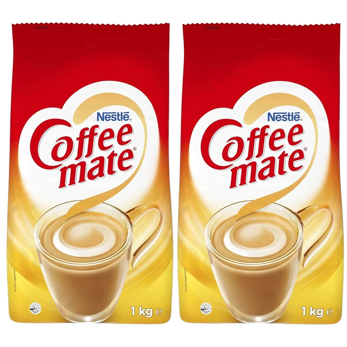 2 x 1kg Nestlé Coffee-Mate Original Coffee Creamer Powder Bulk Coffee Whitener