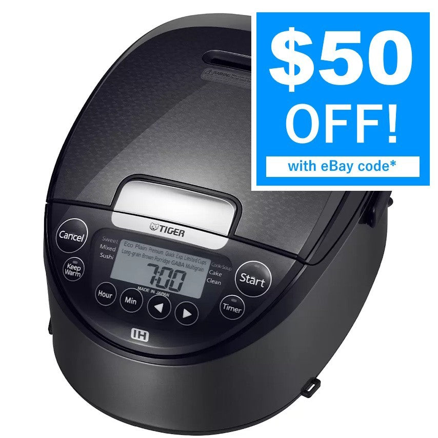 Tiger 10 Cup IH Rice Cooker - Induction Heating Multifunctional Cooker JPWG18A