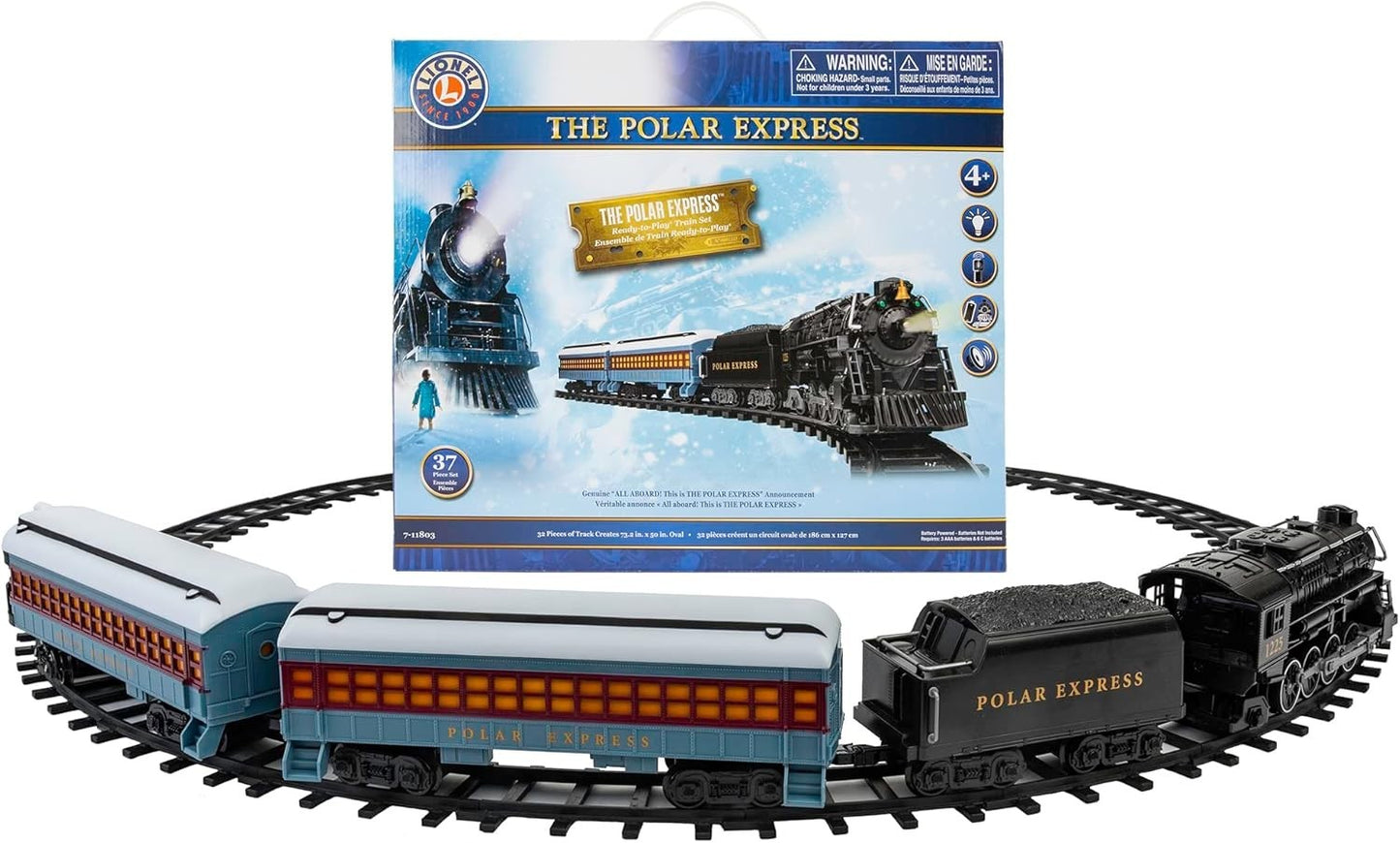 Lionel The Polar Express Ready-to-Play Train Set Battery Powered with Bluetooth