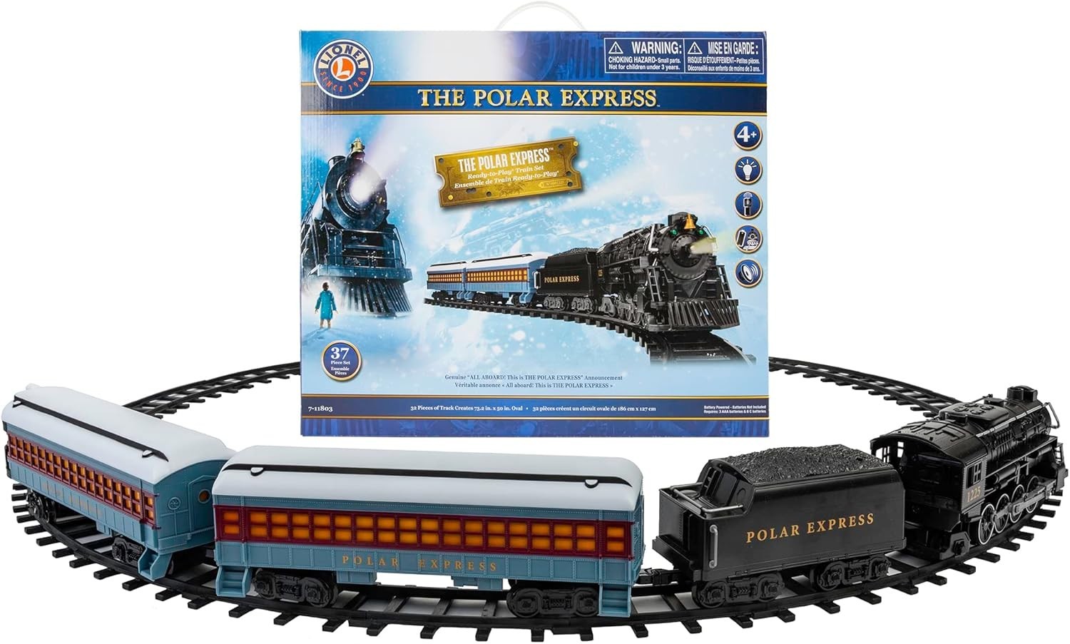 Lionel The Polar Express Ready-to-Play Train Set Battery Powered with Bluetooth
