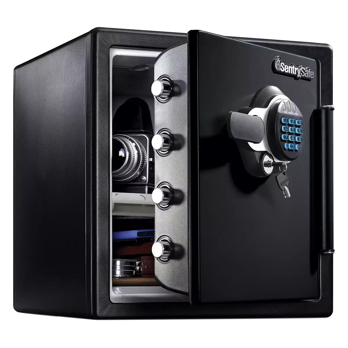 Sentry Safe Fire Water Digital Safe 34.8L Interior LED Lighting Dual Key Safe