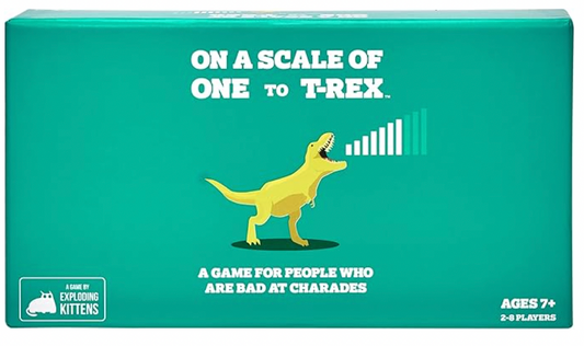 On A Scale of One to T-Rex(Game by Exploding Kittens & Wolfgang Warsch) Age 7+