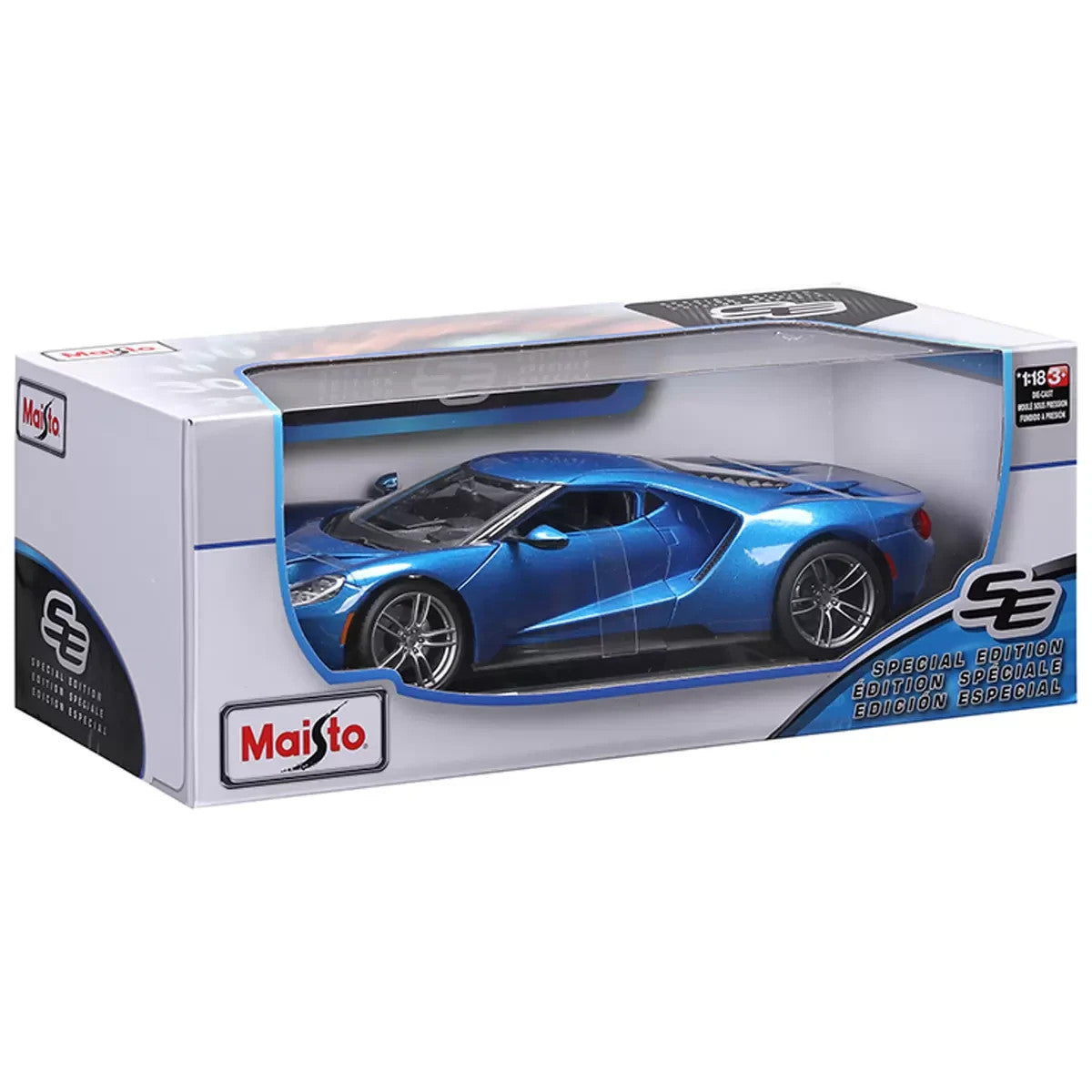 Maisto 2017 Ford GT Die Cast Car Model 1:18 Scale Brand New in Box