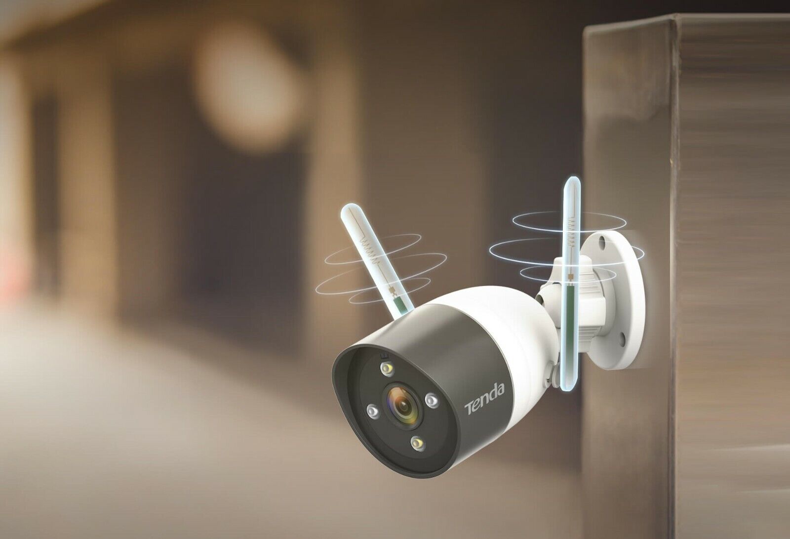 Tenda CT6 3MP Super HD WiFi IP Security Camera Outdoor Night Vision Surveillance