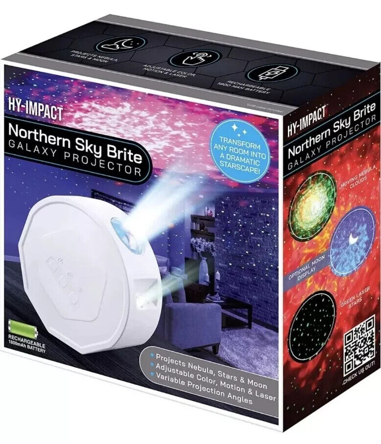 Northern Sky Brite GALAXY Projector AS SEEN ON TV 9 LIGHTING Patterns 3 COLOURS