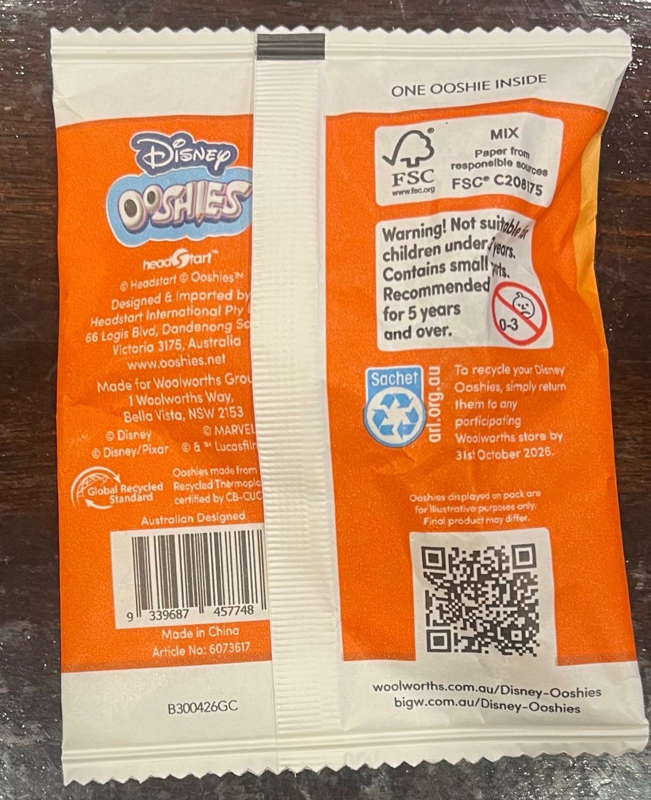 2026 Woolworths Disney Ooshies Platinum Buzz Lightyear Sealed Member Exclusive