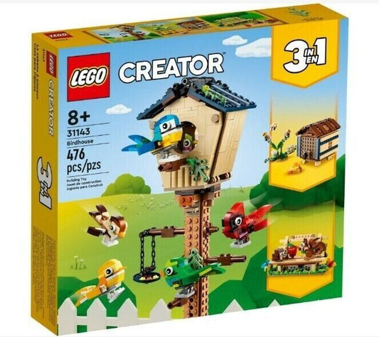LEGO CREATOR 3 in 1 ~ Birdhouse ~ (31143) Brand New factory Sealed +Free Gift. 