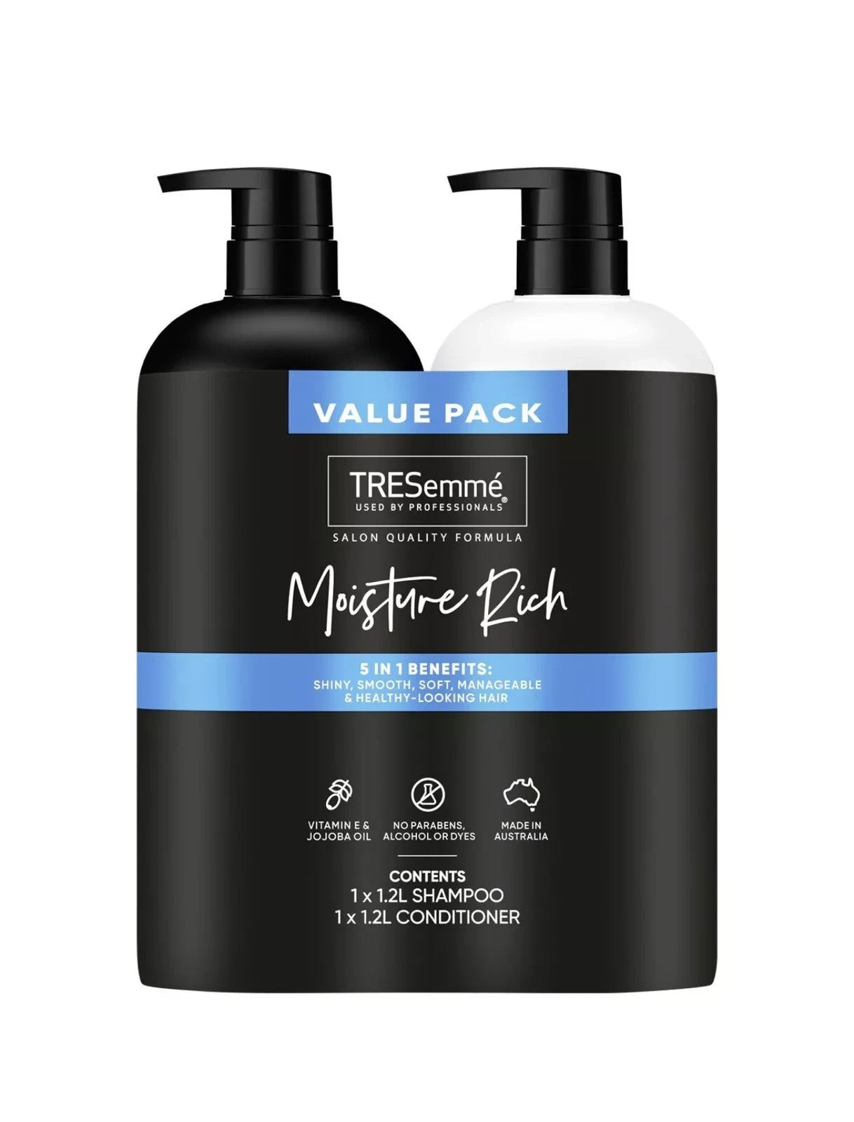 Tresemme Moisture Rich Shampoo and Conditioner 2 X 1.2L Value Pack, Great Price