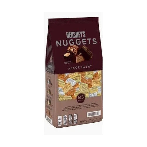 Hershey's Nuggets Assortment 145 Pieces Chocolate Candy 1.47kg Pantry Party Pack