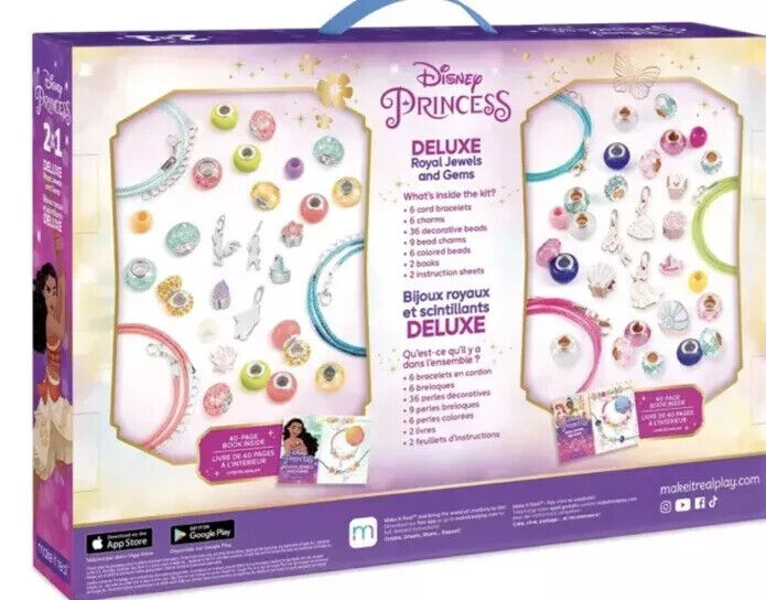 Make It Real 2 In 1 Disney Princess Deluxe Royal Jewels and Gems
